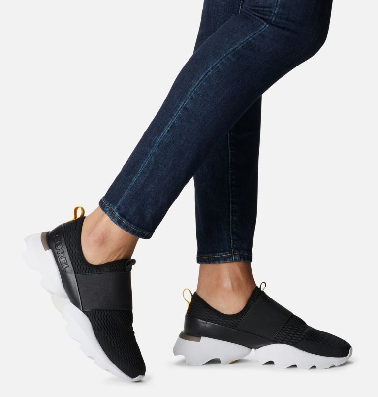 Thumbnail: Women's Kinetic Impact Strap Sneaker, Color: Black, White, image 8