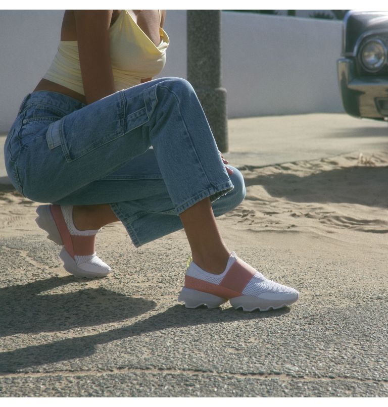 Women's Kinetic Impact Strap Sneaker, Color: White, Moonstone, image 10