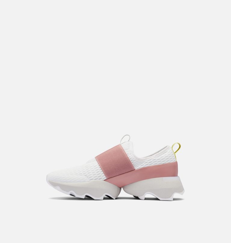 Women's Kinetic Impact Strap Sneaker, Color: White, Moonstone, image 4