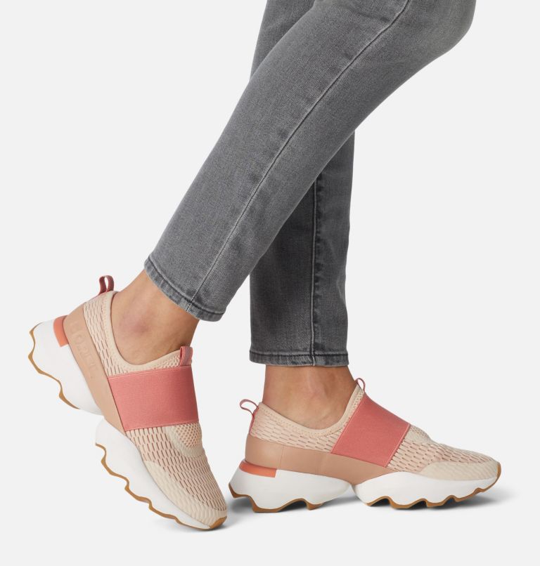 Women's Kinetic Impact Strap Sneaker, Color: Nova Sand, Paradox Pink, image 8