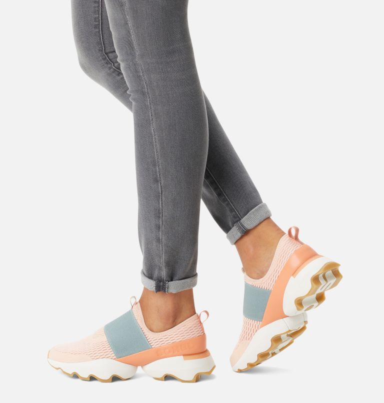 Women's Kinetic Impact Strap Sneaker, Color: Peach Blossom, Paradiso Peach, image 8