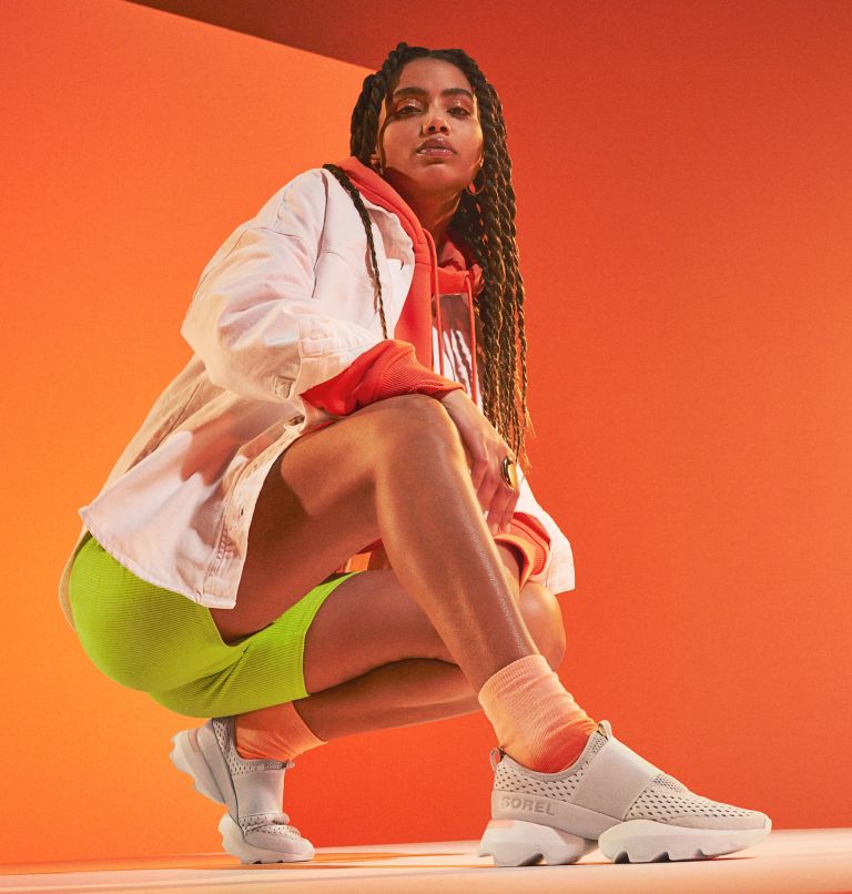 Women's Kinetic Impact Strap Sneaker, Color: Dove, Moonstone