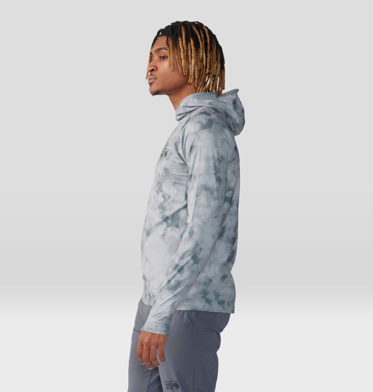 Chandail à capuchon Mountain Stretch Homme, Color: Chalice Ice Dye Print, image 3