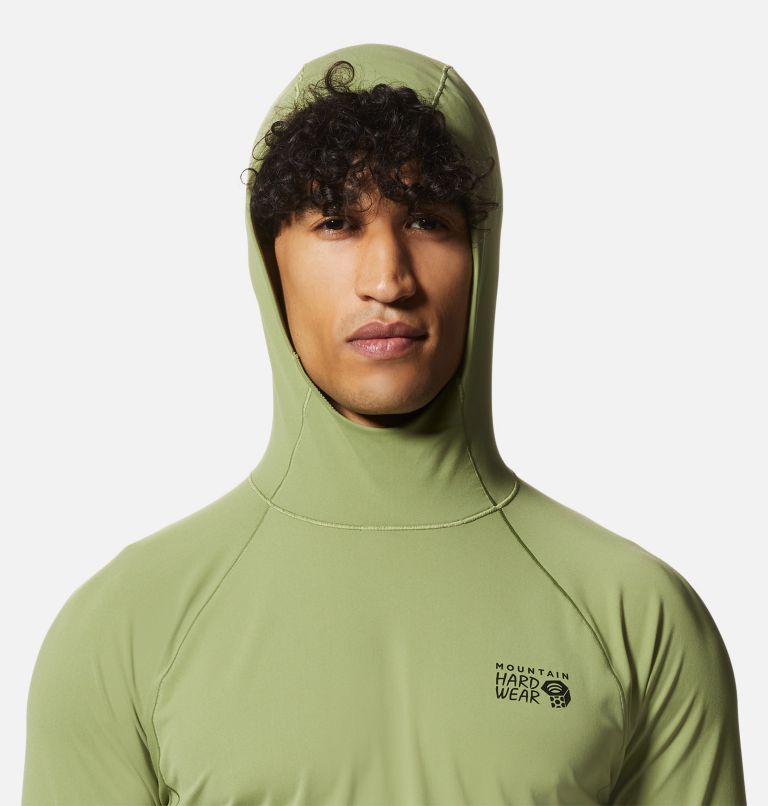 Men's Mountain Stretch Hoody, Color: Light Cactus, image 4