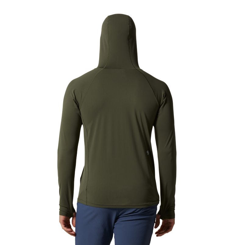 Men's Mountain Stretch Hoody, Color: Surplus Green, image 2