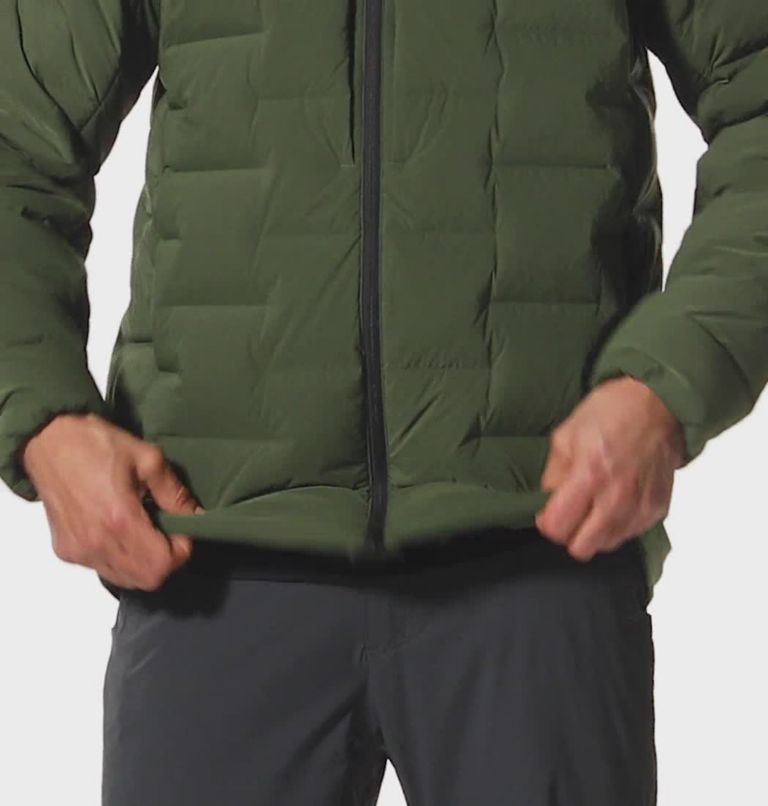 Men's Mountain Stretch Hoody, Color: Surplus Green