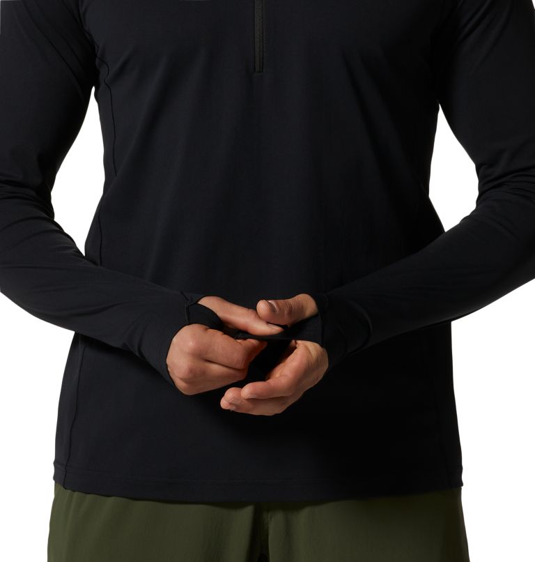 Haut avec demi-fermeture éclair Mountain Stretch Homme, Color: Black, image 5