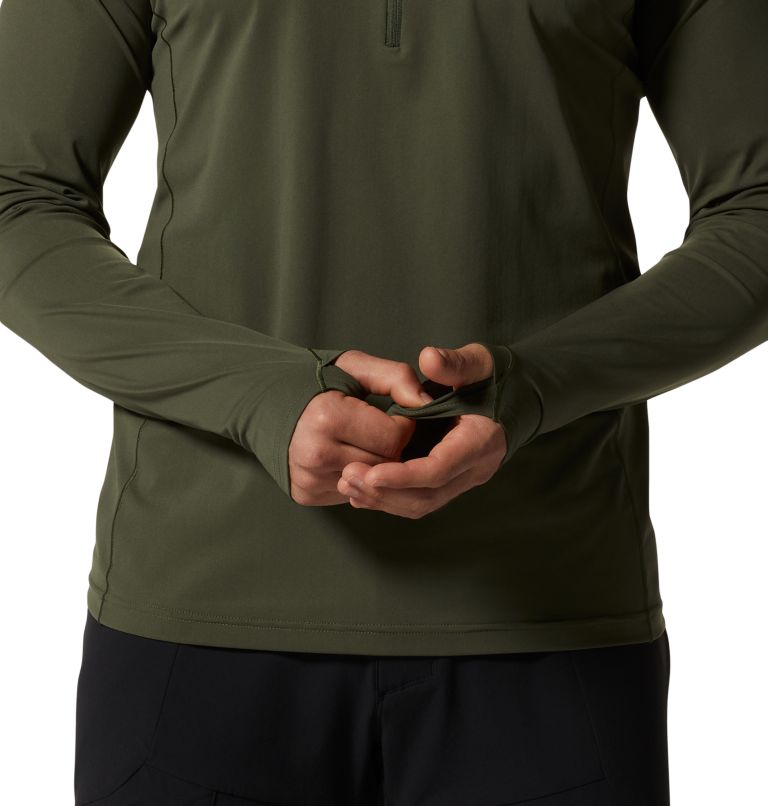 Mountain Stretch 1/2 Zip | 347 | S, Color: Surplus Green, image 5