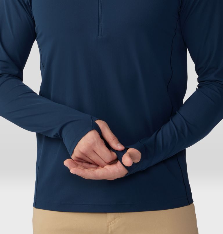 Men's Mountain Stretch 1/2 Zip, Color: Hardwear Navy, image 5