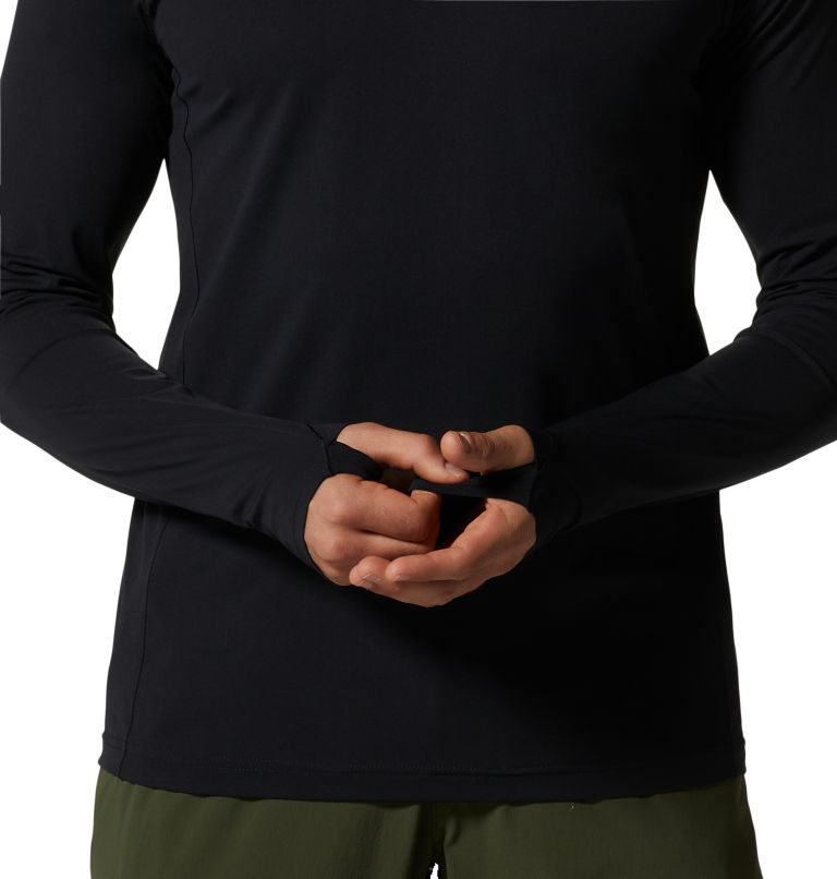 Men's Mountain Stretch Long Sleeve, Color: Black