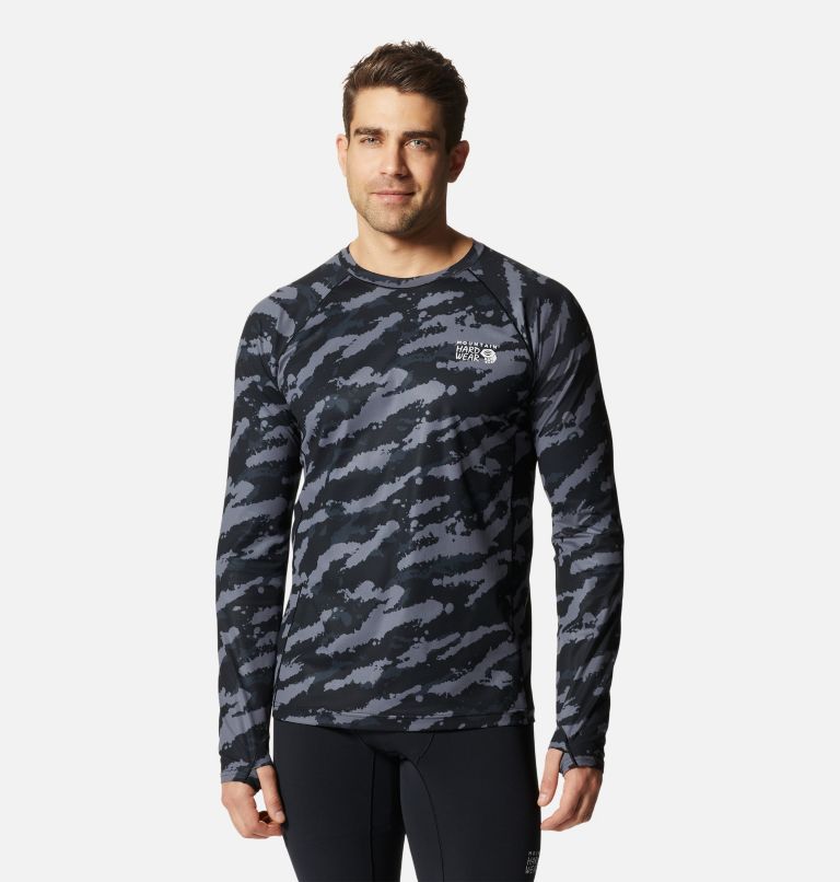 Chandail à manches longues Mountain Stretch Homme, Color: Black Paintstrokes Print, image 1