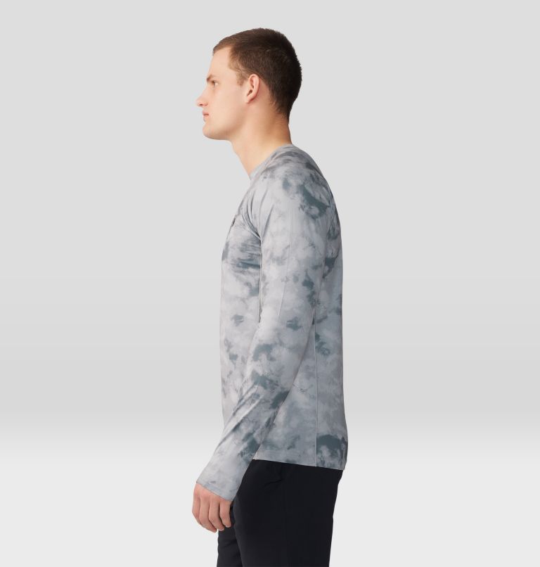 Thumbnail: Men's Mountain Stretch Long Sleeve, Color: Chalice Ice Dye Print, image 3