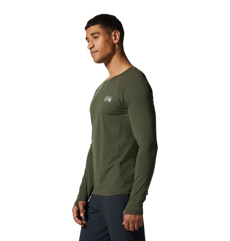 Men's Mountain Stretch Long Sleeve, Color: Surplus Green, image 3