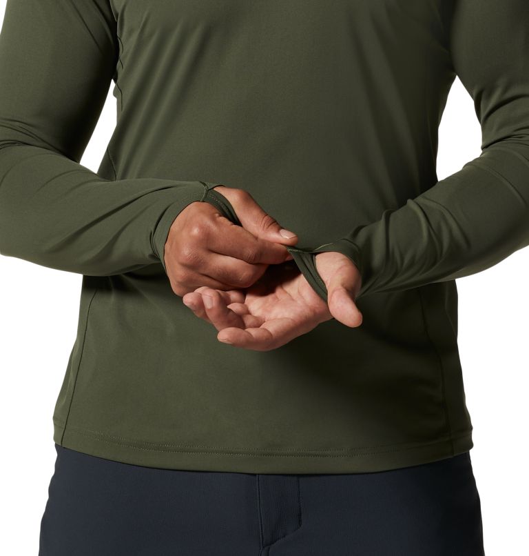Men's Mountain Stretch Long Sleeve, Color: Surplus Green, image 5