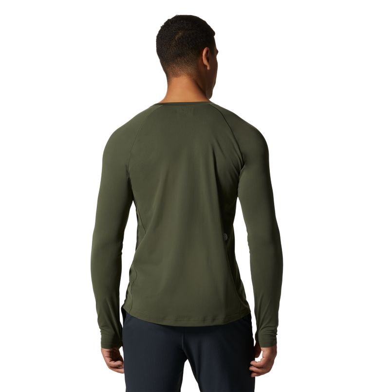Men's Mountain Stretch Long Sleeve, Color: Surplus Green, image 2
