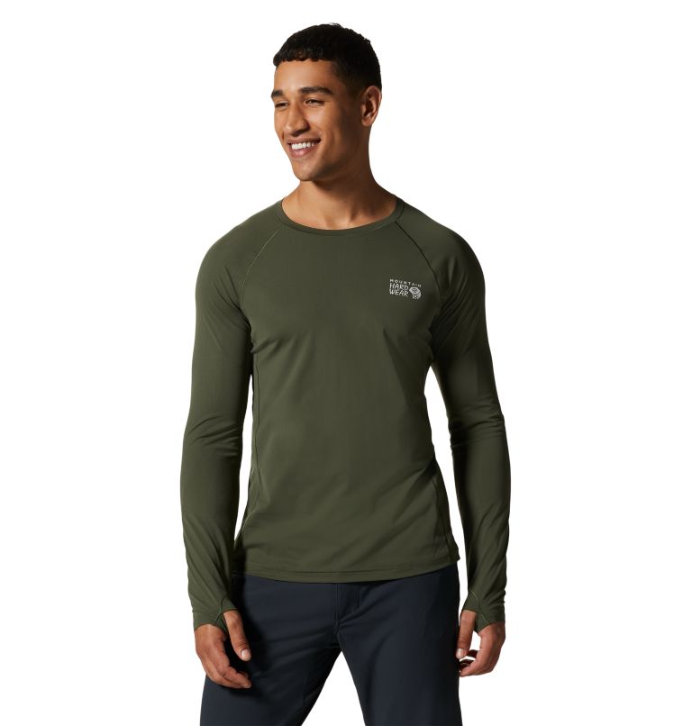 Mountain Stretch Long Sleeve | 347 | L, Color: Surplus Green, image 1