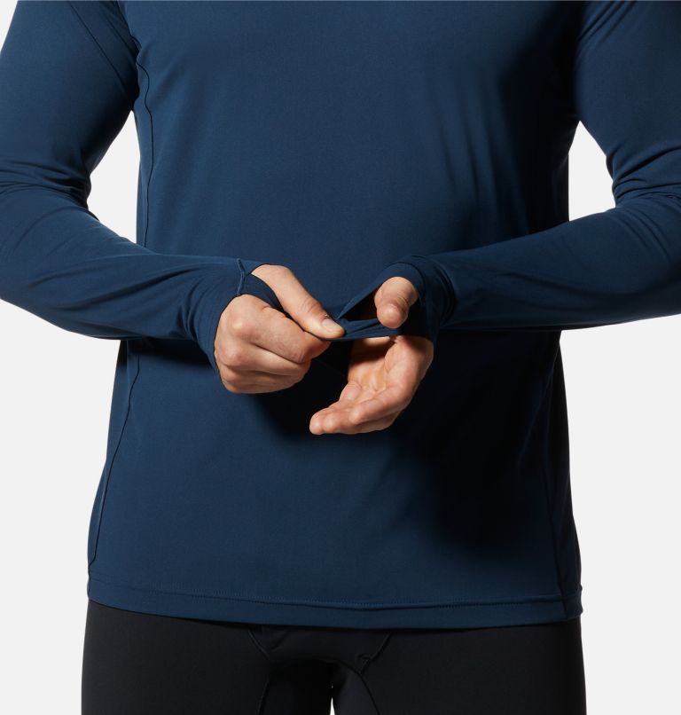 Men's Mountain Stretch Long Sleeve, Color: Hardwear Navy, image 5