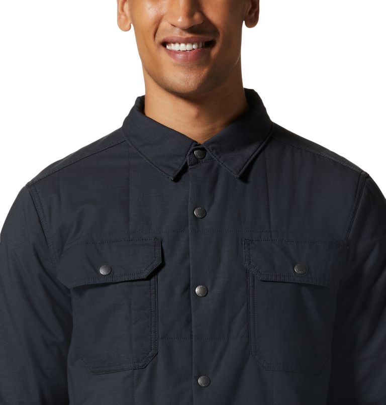 Men's J Tree Insulated Shacket, Color: Dark Storm, image 4
