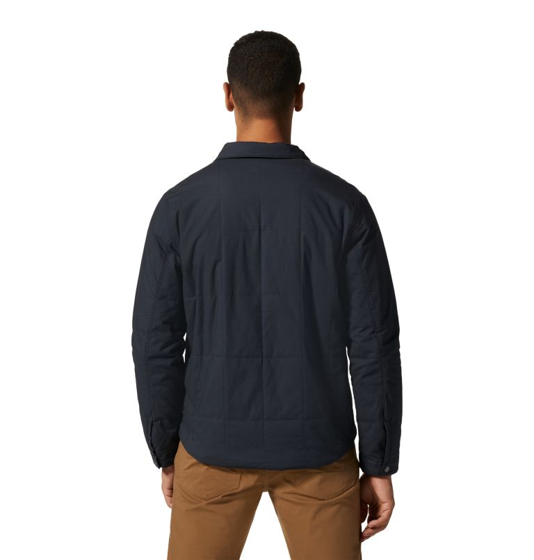 Men's J Tree Insulated Shacket, Color: Dark Storm, image 2