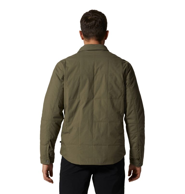 Men's J Tree Insulated Shacket, Color: Stone Green, image 2