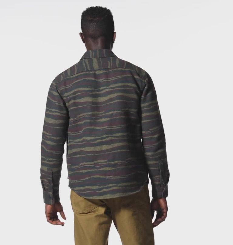 Men's Granite Peak Long Sleeve Flannel Shirt, Color: Ridgeline Landscape