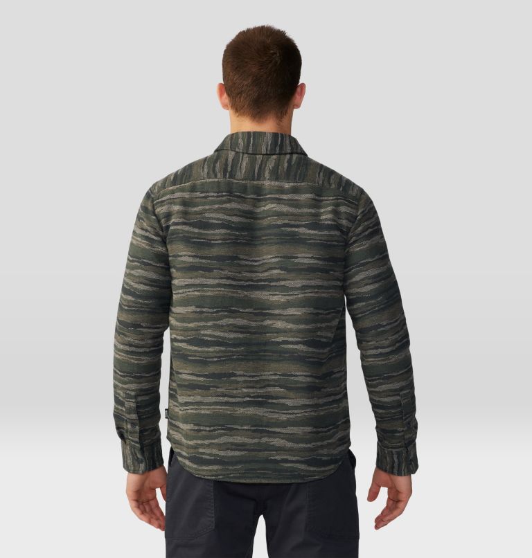 Thumbnail: Men's Granite Peak Long Sleeve Flannel Shirt, Color: Black Spruce Landscape Print, image 2