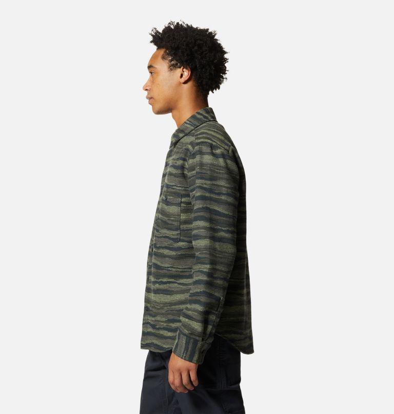 Chemise à manches longues en flanelle Granite Peak Homme, Color: Stone Green Landscape, image 3