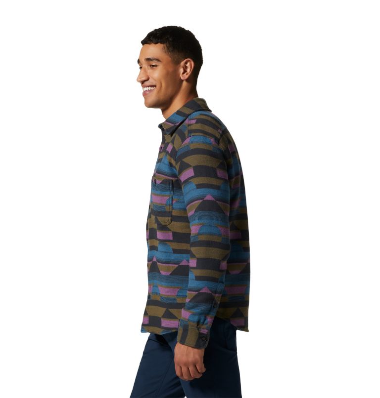 Men's Granite Peak Long Sleeve Flannel Shirt, Color: Caspian