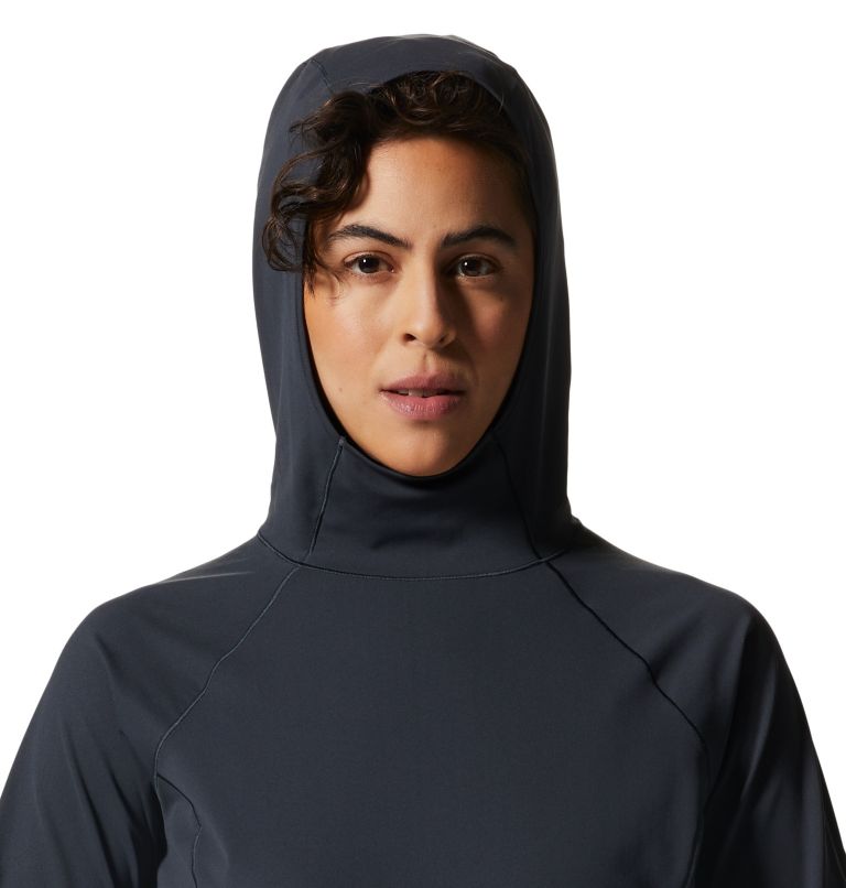 Chandail à capuchon Mountain Stretch Femme, Color: Black, image 4