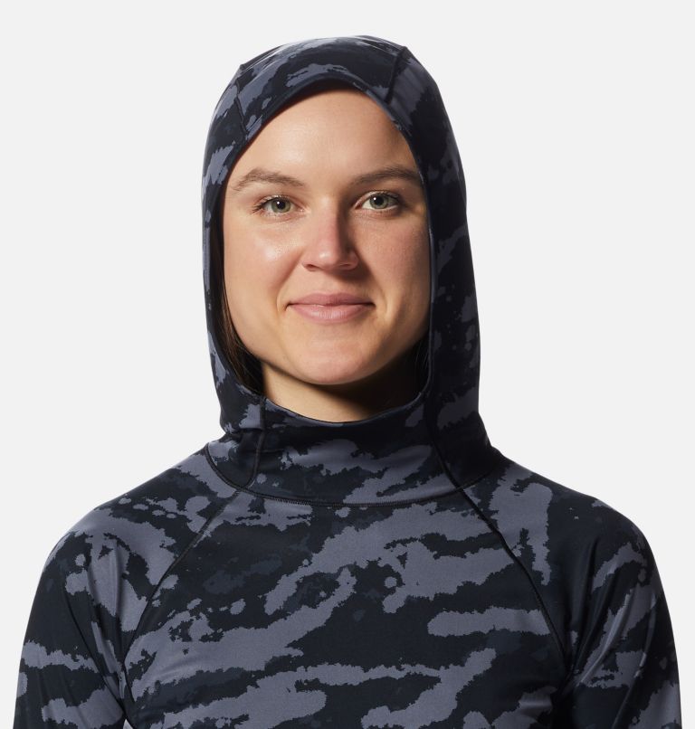 Women's Mountain Stretch Hoody, Color: Black Paintstrokes Print, image 4