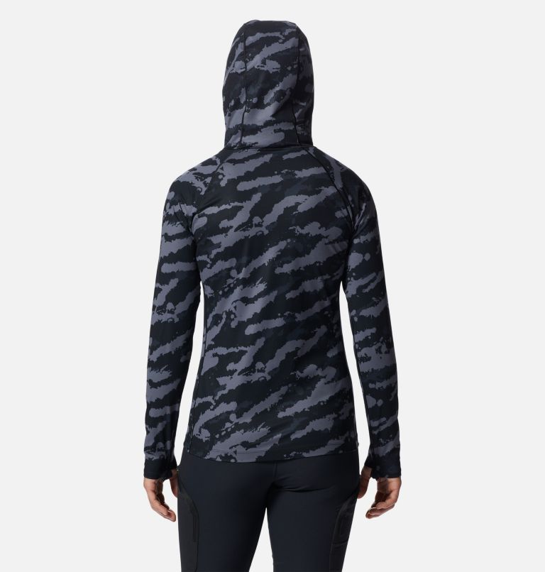 Women's Mountain Stretch Hoody, Color: Black Paintstrokes Print, image 2