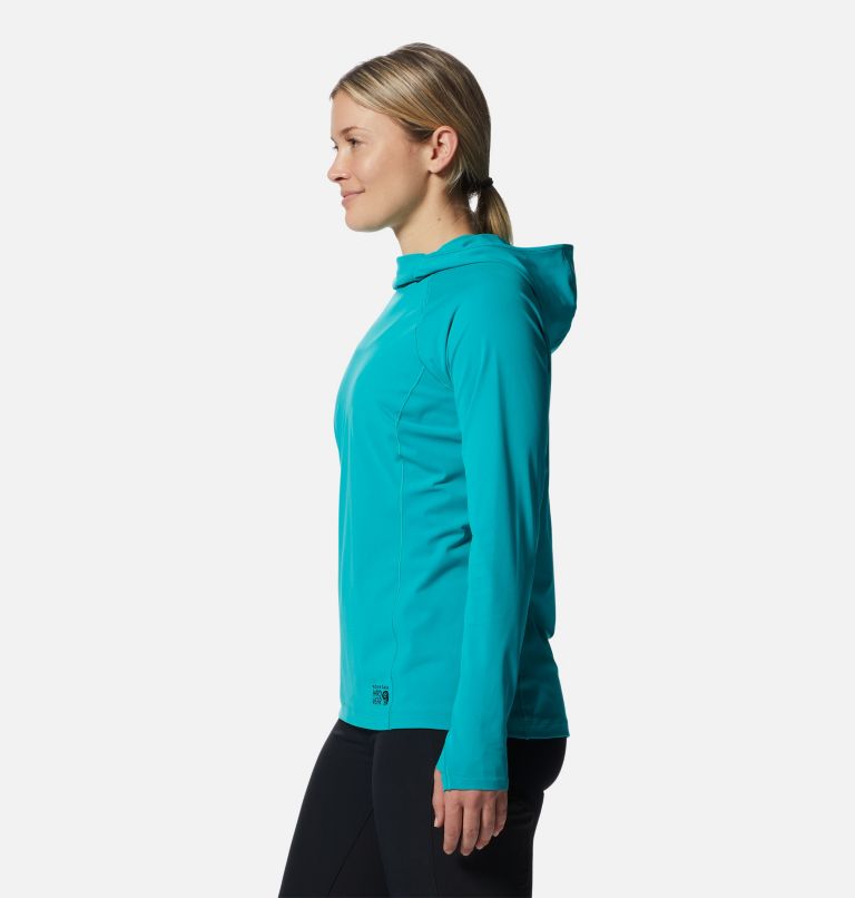 Thumbnail: Women's Mountain Stretch Hoody, Color: Synth Green, image 3