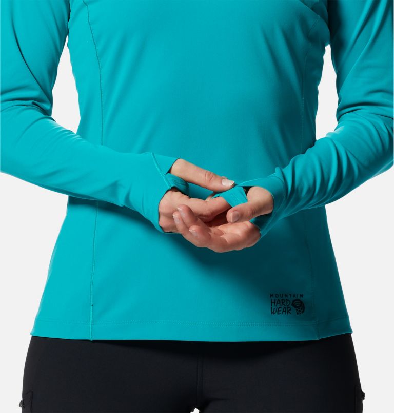 Chandail à capuchon Mountain Stretch Femme, Color: Synth Green, image 5