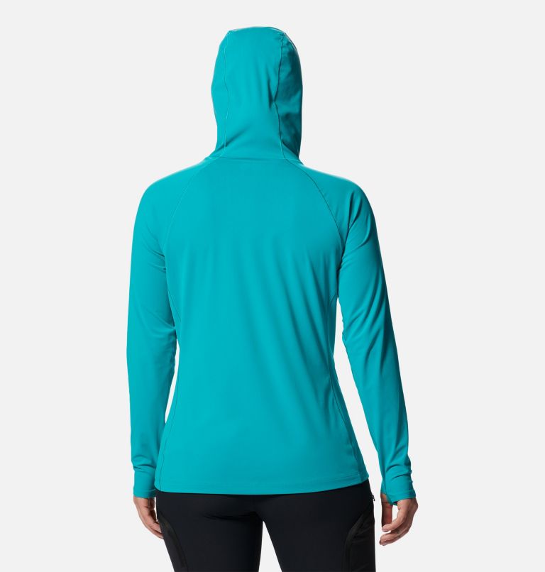 Chandail à capuchon Mountain Stretch Femme, Color: Synth Green, image 2
