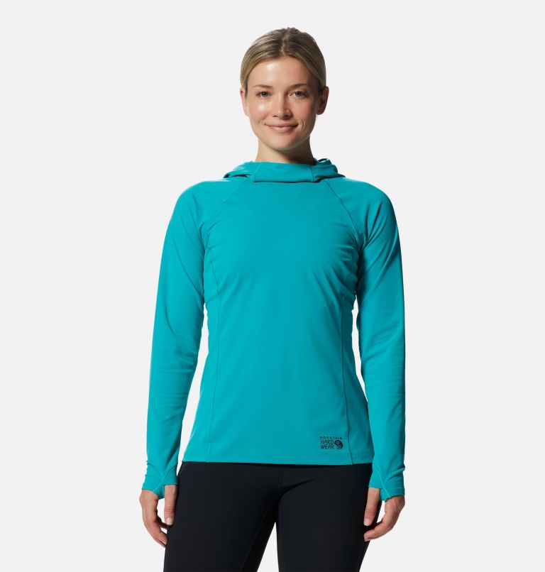Thumbnail: Women's Mountain Stretch Hoody, Color: Synth Green, image 1