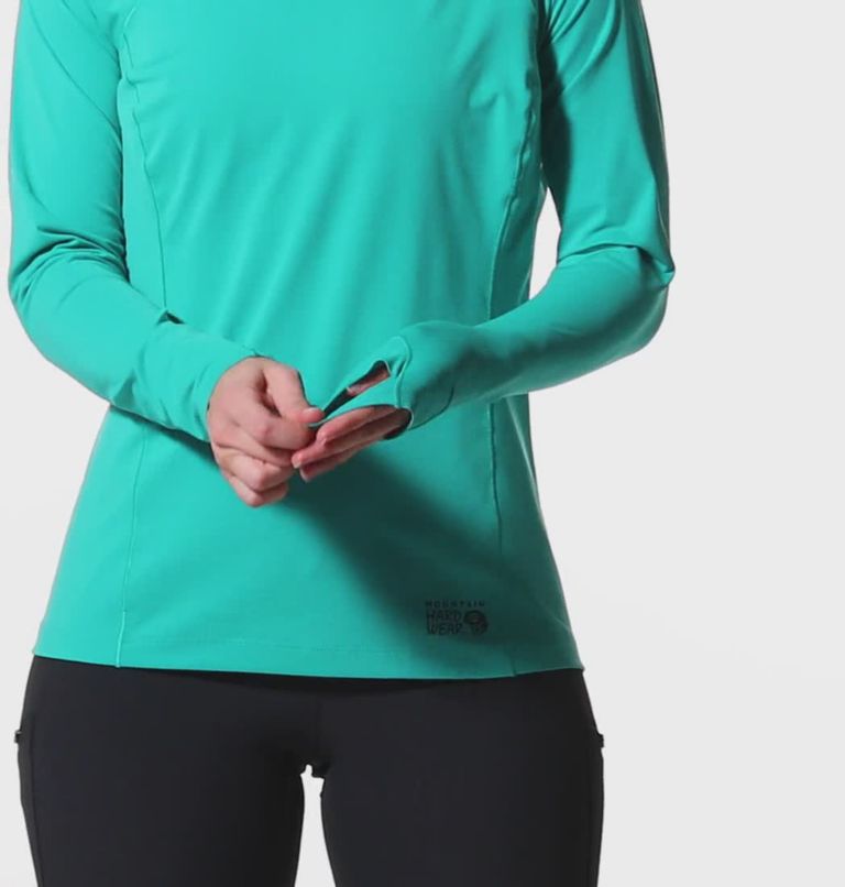 Chandail à capuchon Mountain Stretch Femme, Color: Synth Green