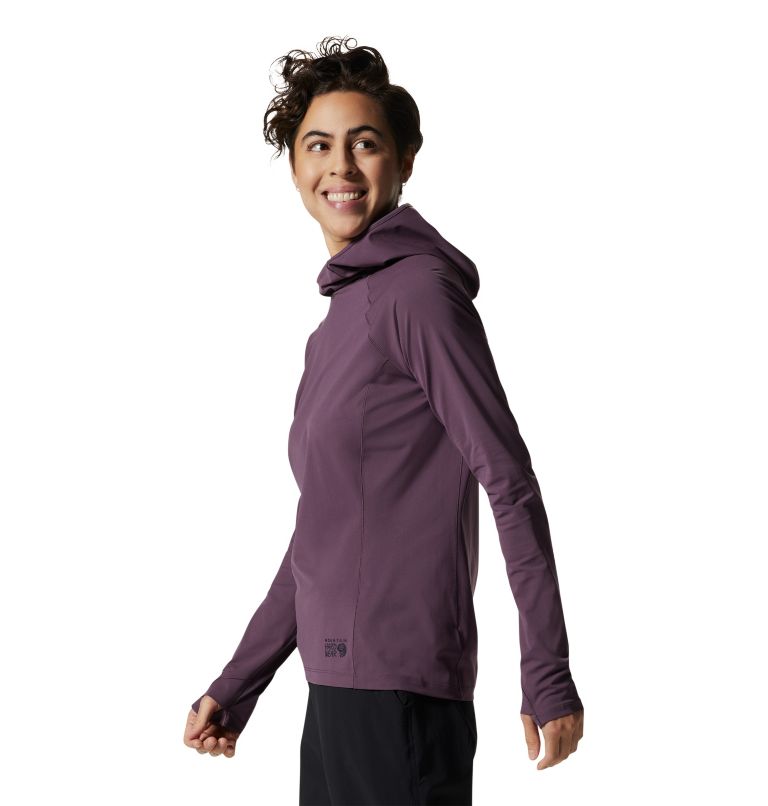 Women's Mountain Stretch Hoody, Color: Dusty Purple, image 3