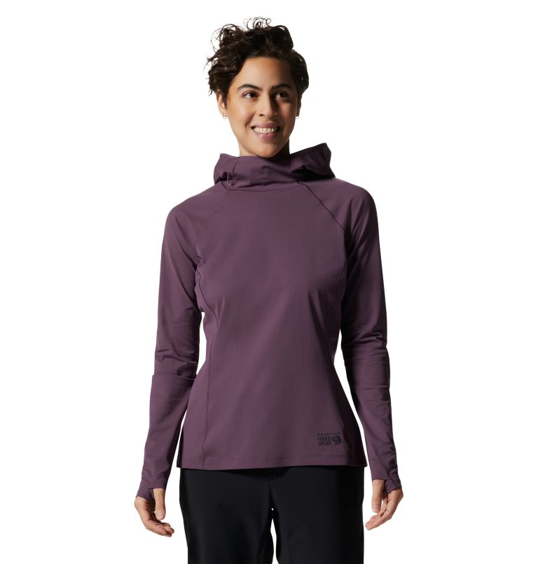 Women's Mountain Stretch Hoody, Color: Dusty Purple, image 1