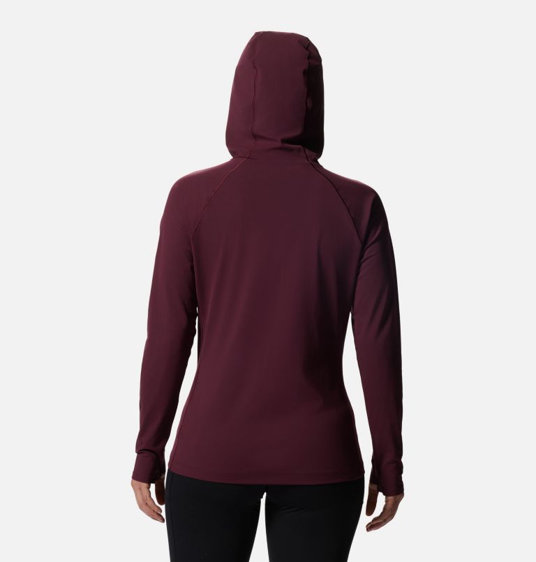 Chandail à capuchon Mountain Stretch Femme, Color: Cocoa Red, image 2