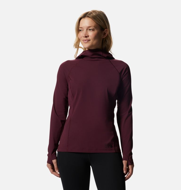 Thumbnail: Women's Mountain Stretch Hoody, Color: Cocoa Red, image 1