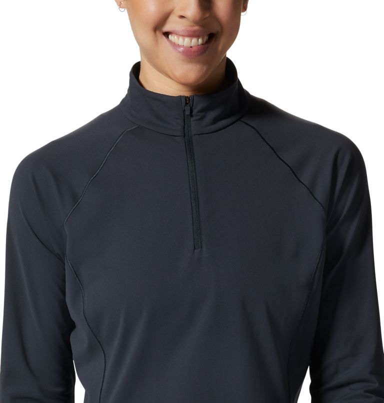 Haut avec demi-fermeture éclair Mountain Stretch Femme, Color: Black, image 4