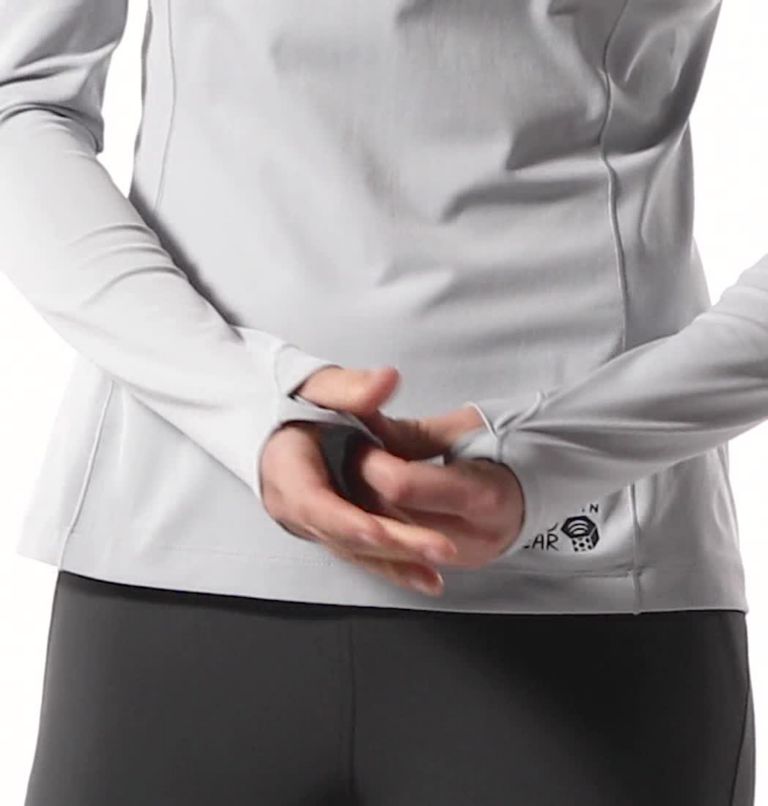 Women's Mountain Stretch 1/2 Zip, Color: Glacial