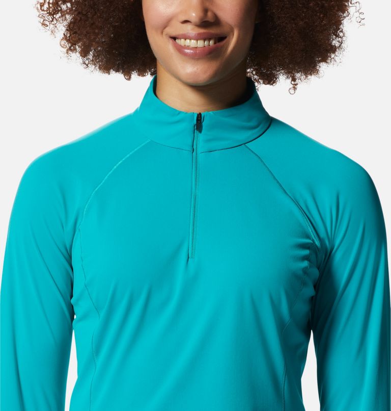 Women's Mountain Stretch 1/2 Zip, Color: Synth Green, image 4