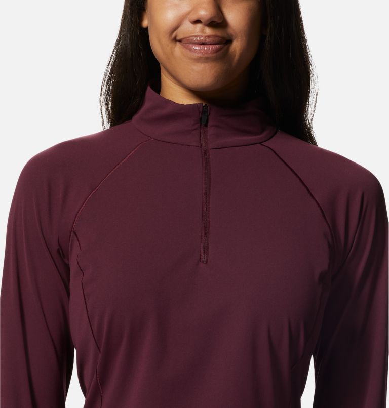 Thumbnail: Mountain Stretch Half Zip | 604 | XL, Color: Cocoa Red, image 4