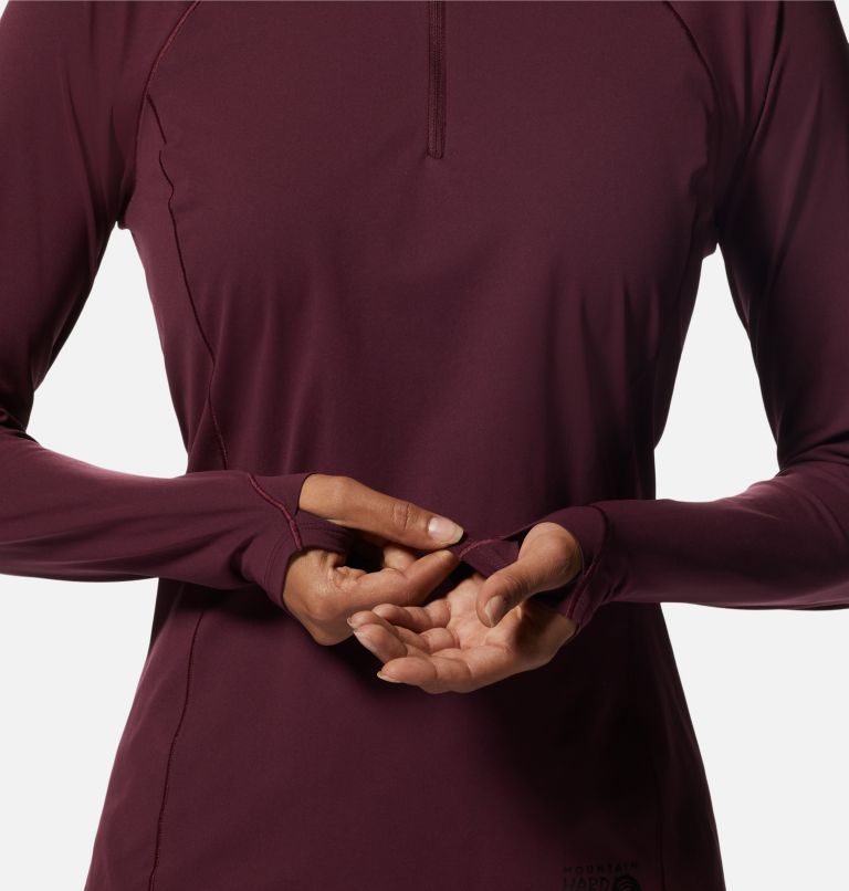 Women's Mountain Stretch 1/2 Zip, Color: Cocoa Red, image 5
