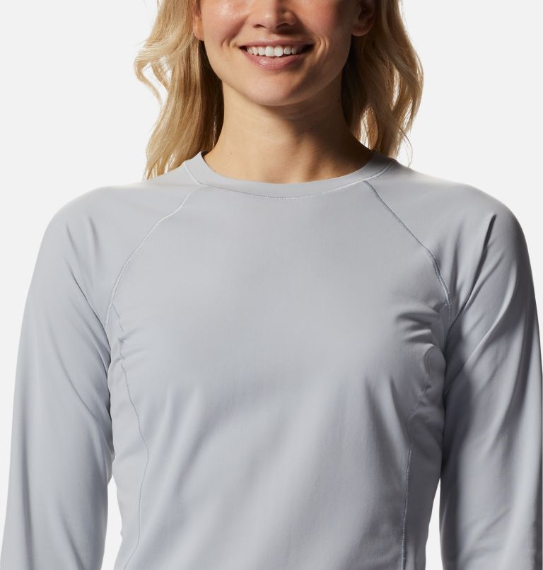 Women's Mountain Stretch Long Sleeve Crew, Color: Glacial, image 4