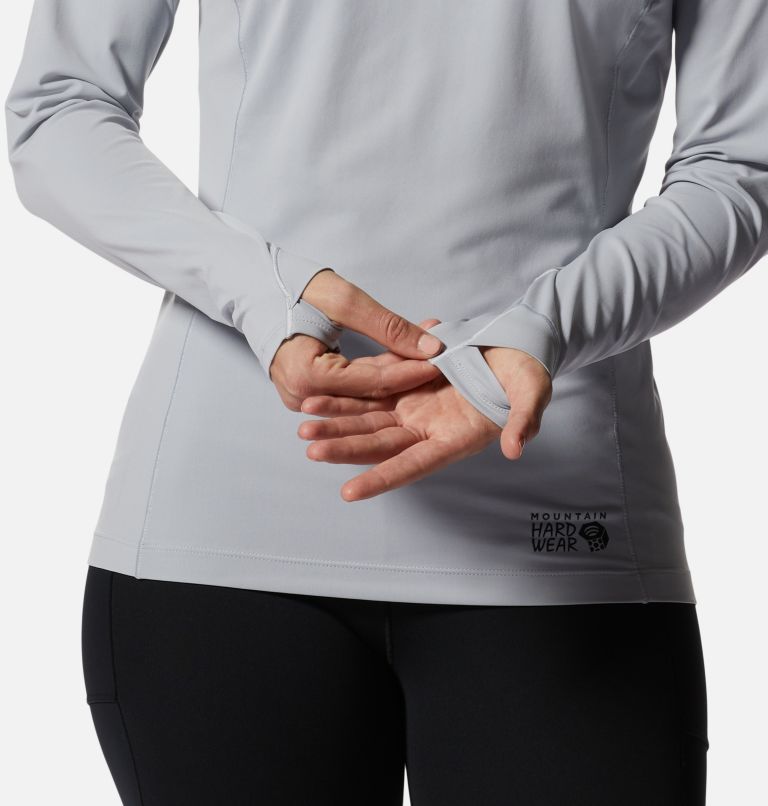 Thumbnail: Women's Mountain Stretch Long Sleeve Crew, Color: Glacial, image 5