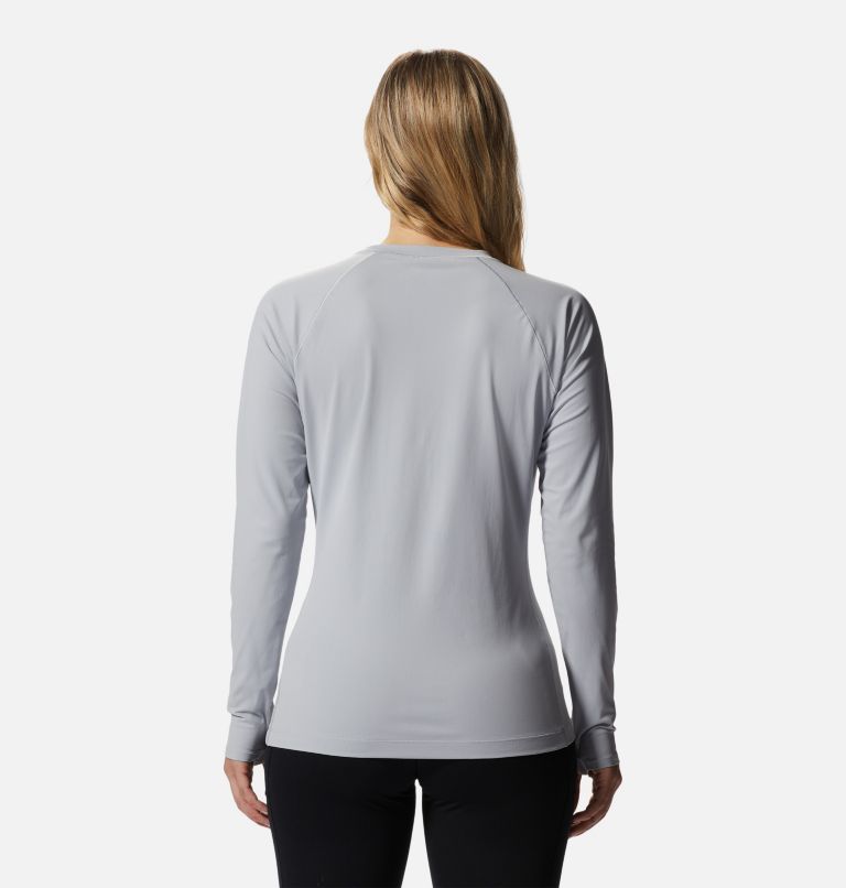 Women's Mountain Stretch Long Sleeve Crew, Color: Glacial, image 2