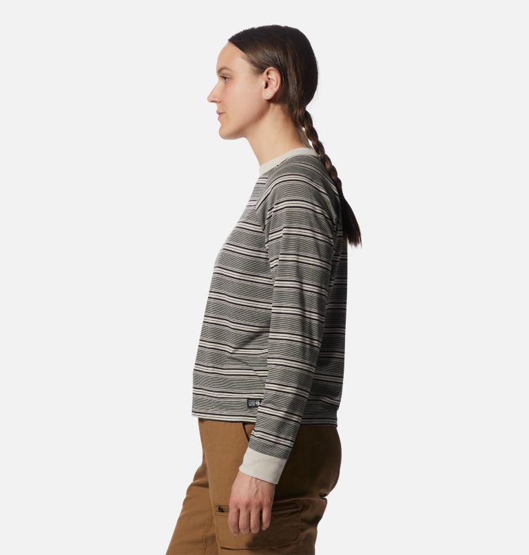 Thumbnail: Wander Pass Long Sleeve | 285 | XS, Color: Wild Oyster Pacific Stripe, image 3