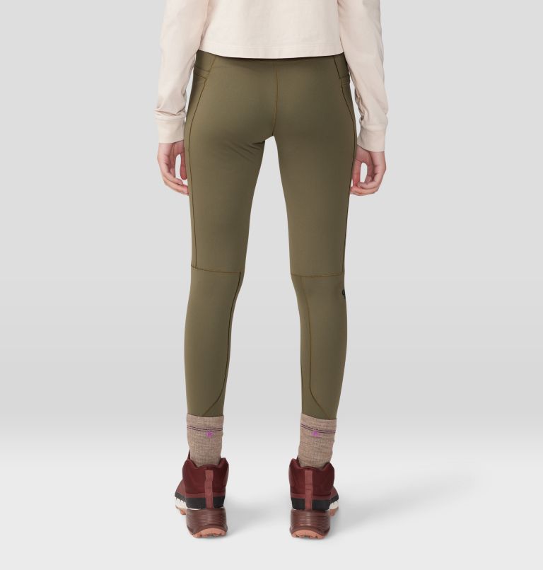 STRETCH KNIT LEGGINGS - Khaki